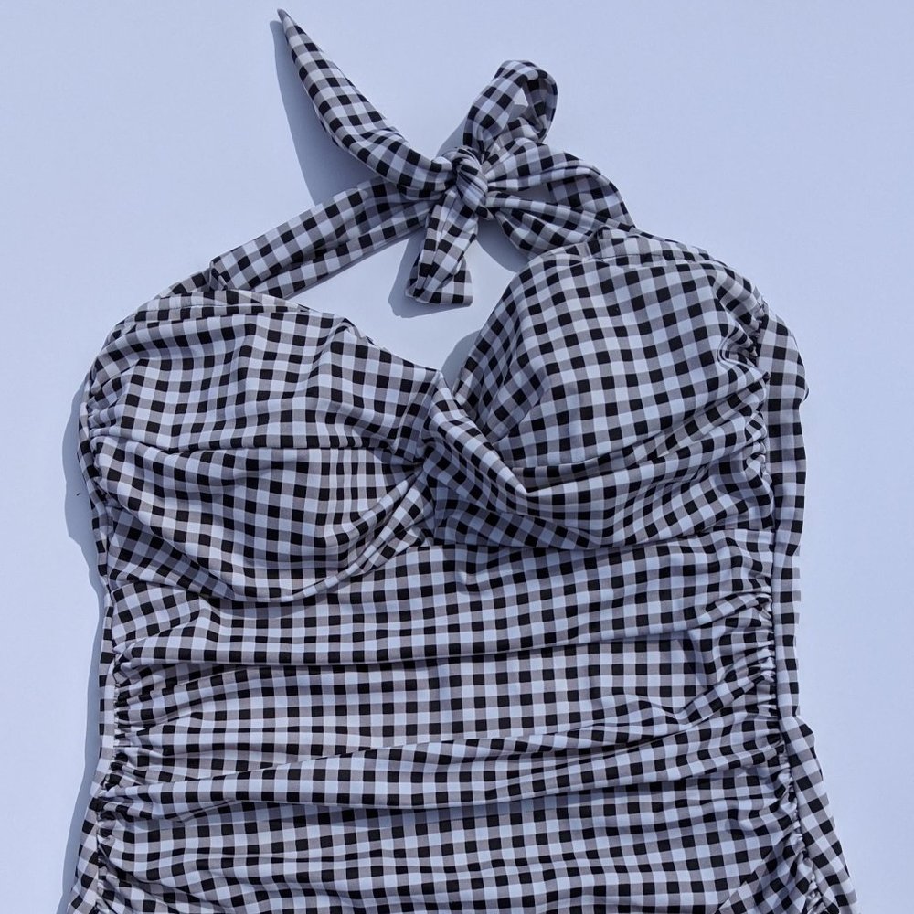 Retro Gingham One Piece